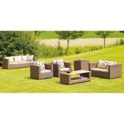 LIFE Ambrosia Lounge Bank 2-sitzig Grey Wash