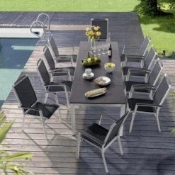 Ausziehtisch Gestell Weiß, Platte Marmor Weiß -Fiamma Store 37898 1