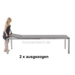 Ausziehtisch Gestell Weiß, Platte Marmor Weiß -Fiamma Store 37898 2