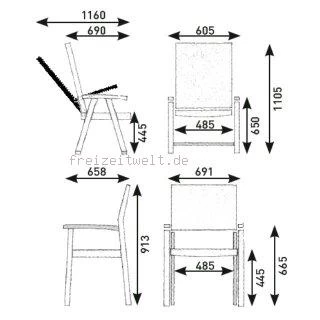 Kettler Avalon Verstellstuhl 8 Kettler Avalon Verstellstuhl - Image 6