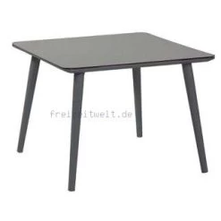 Sophietisch 100x100cm HPL-Platte, Gestell Mistygrey