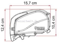 Fiamma Aluminiumtischfuß Mit Ausdrehung Der 2.Platte -Fiamma Store 44726 1646638464174