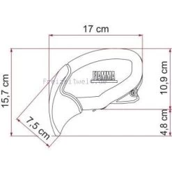 Fiamma Aluminiumtischfuß Mit Ausdrehung Der 2.Platte -Fiamma Store 44726 3