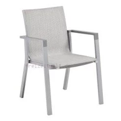 Kettler Stapelsessel Rasmus Silber / Hellgrau