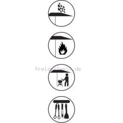 Doppler Kurbelschirm Grillchamp Anthrazit -Fiamma Store 48304 1682579441242