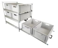 Tower3 XL Mit 2 Auszügen Für 4 Euroboxen 600x400mm